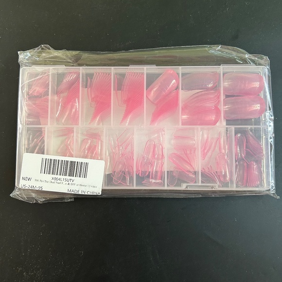 300 Pieces Pink Toe Nail Dual Forms for Poly Gel - Picture 6 of 8
